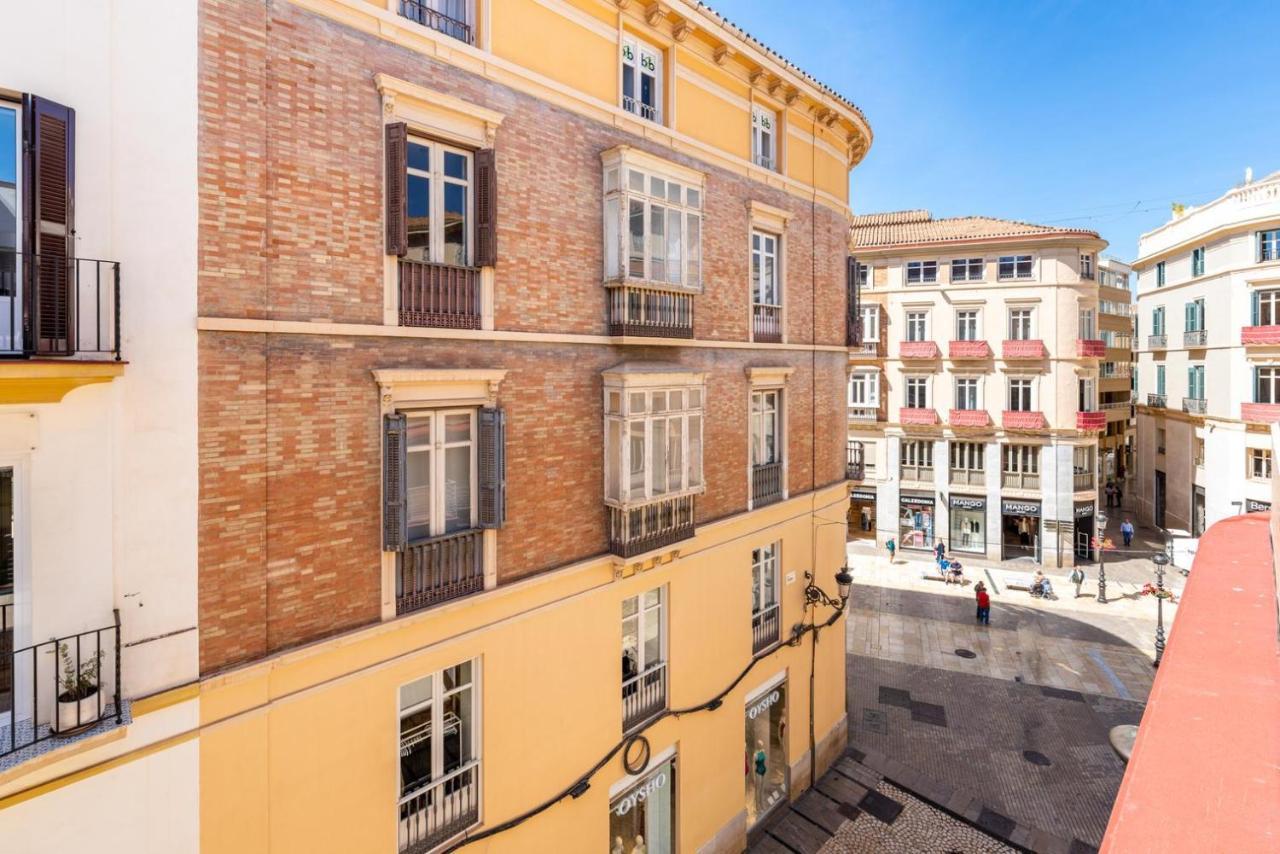Gran Terraza Con Vistas A Calle Larios Malaga Bagian luar foto